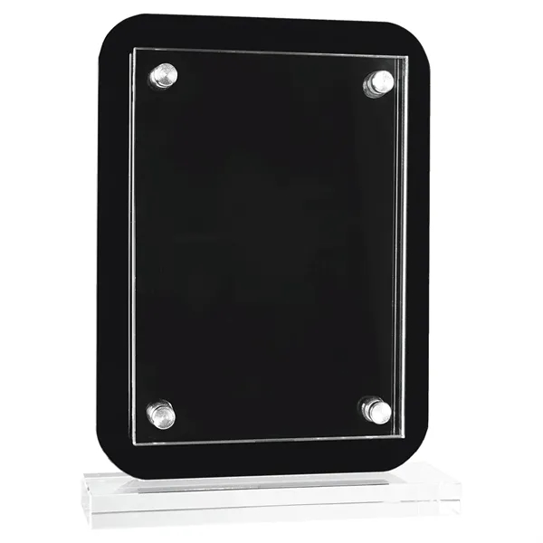 6 1/2" x 2" x 8.75" black K5 glass floating standup... from ASI 74601 Calico
