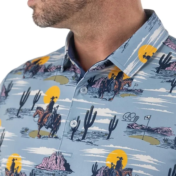 Saddle up for style with the Desert Cowboy Golf Polo-a performance-ready... from ASI 38120 Ball Pro / Diversified Quality Kitchenware / Branded Apparel Designs