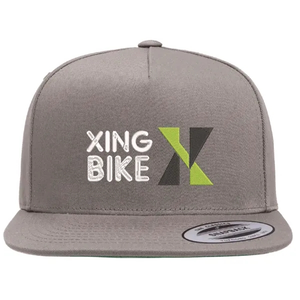 Yupoong 6007 YP Classics Five-Panel Hat with leatherette patches or embroidery... from ASI 74601 Calico