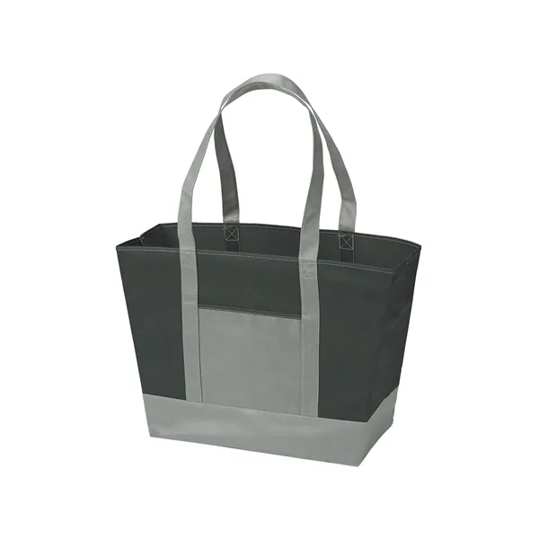 Two-tone nautical tote bag made of 80 GSM non-woven polypropylene plus... from ASI 37218 Athena Promo (tm)
