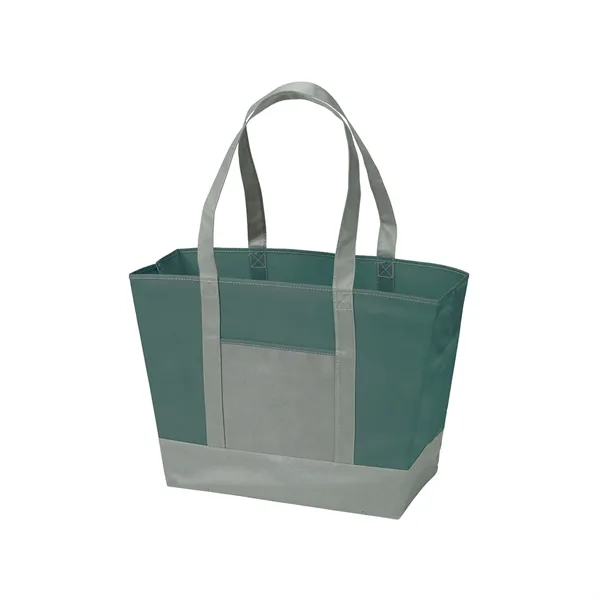 Two-tone nautical tote bag made of 80 GSM non-woven polypropylene plus... from ASI 37218 Athena Promo (tm)