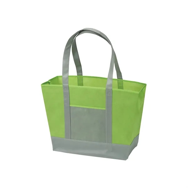 Two-tone nautical tote bag made of 80 GSM non-woven polypropylene plus... from ASI 37218 Athena Promo (tm)