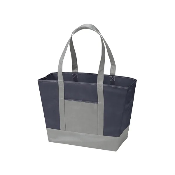 Two-tone nautical tote bag made of 80 GSM non-woven polypropylene plus... from ASI 37218 Athena Promo (tm)