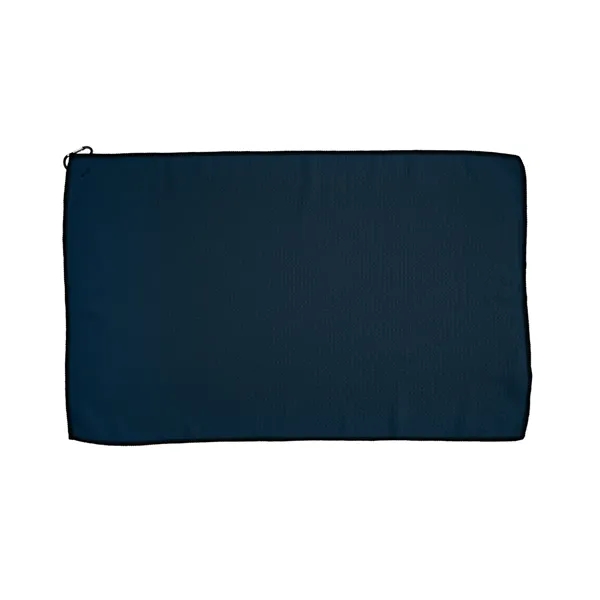 16.5" x 25" recycled polyester golf towel with carabiner attachment.... from ASI 61125 Hit Promotional Products / Hit®