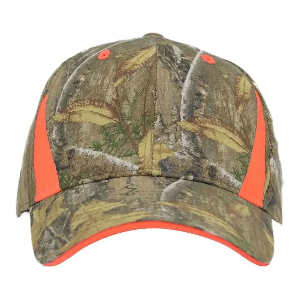 Camo Cap With Blaze Inserts... from ASI 40480 Koozie Group