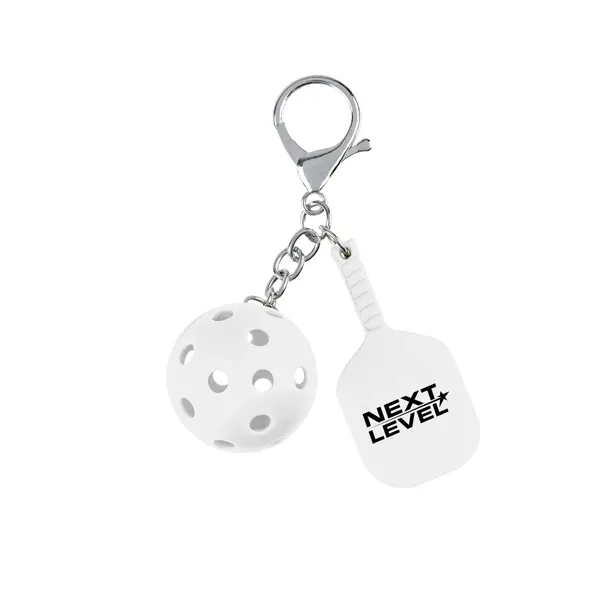 Pickleball-themed keychain with lobster claw attachment.... from ASI 61125 Hit Promotional Products / Hit®
