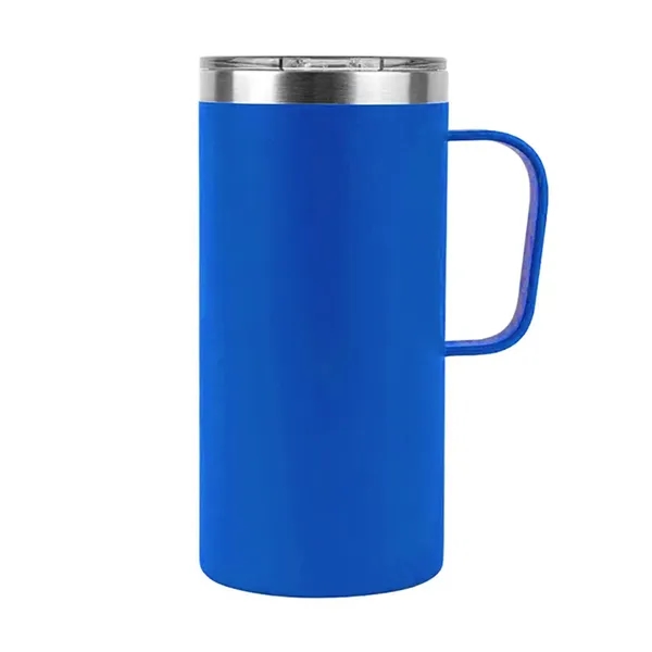 20oz insulated stainless steel mug with open lid and powder-coated finish... from ASI 67557 LimeLight Ent