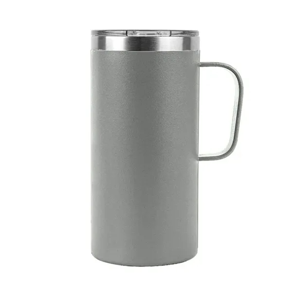 20oz insulated stainless steel mug with open lid and powder-coated finish... from ASI 67557 LimeLight Ent