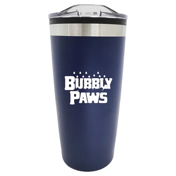 20oz double wall tumbler with stainless steel exterior, plastic liner, and... from ASI 67557 LimeLight Ent