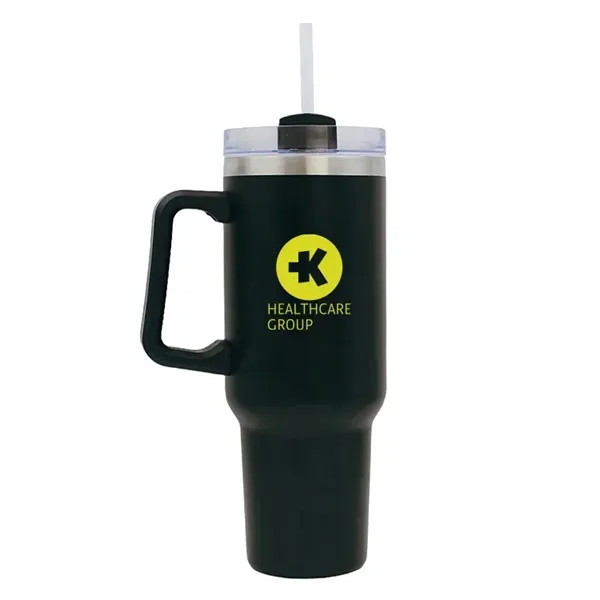 40oz vacuum insulated stainless steel mug with powder finish, sliding lid,... from ASI 67557 LimeLight Ent