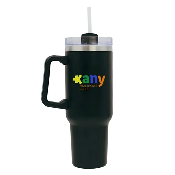 40oz vacuum insulated stainless steel mug with powder finish, sliding lid,... from ASI 67557 LimeLight Ent