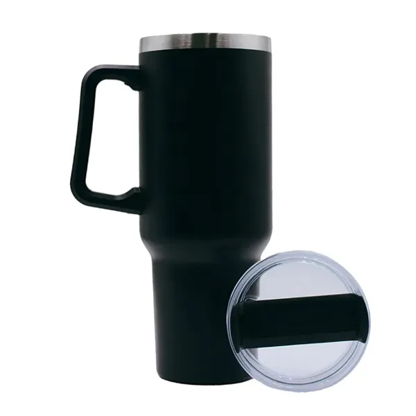 40oz vacuum insulated stainless steel mug with powder finish, sliding lid,... from ASI 67557 LimeLight Ent