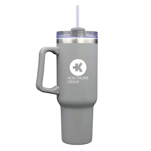 40oz vacuum insulated stainless steel mug with powder finish, sliding lid,... from ASI 67557 LimeLight Ent