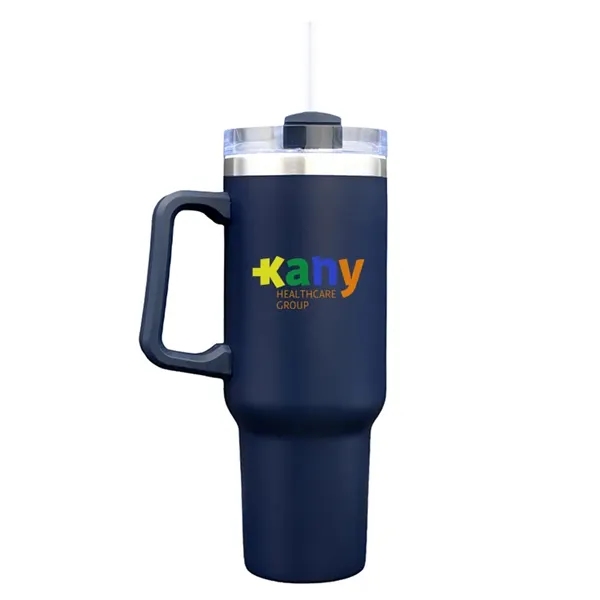 40oz vacuum insulated stainless steel mug with powder finish, sliding lid,... from ASI 67557 LimeLight Ent