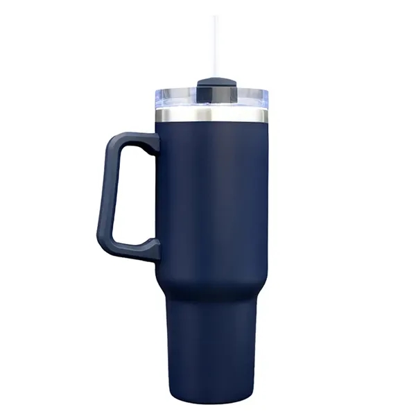40oz vacuum insulated stainless steel mug with powder finish, sliding lid,... from ASI 67557 LimeLight Ent