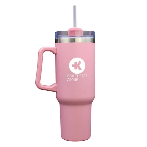 40oz vacuum insulated stainless steel mug with powder finish, sliding lid,... from ASI 67557 LimeLight Ent