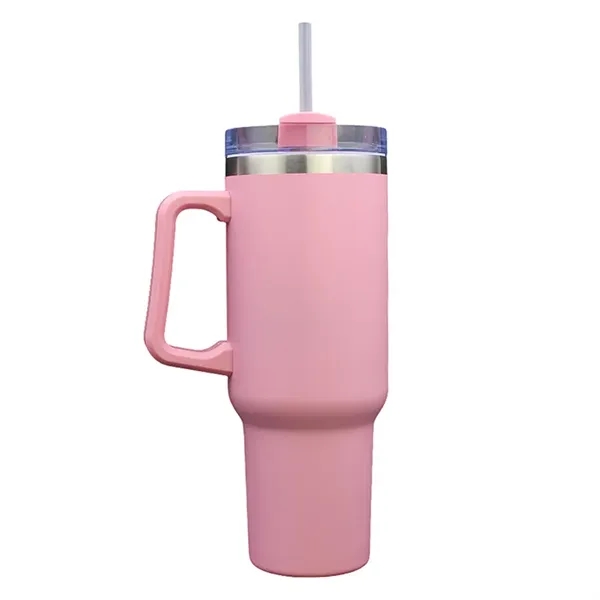 40oz vacuum insulated stainless steel mug with powder finish, sliding lid,... from ASI 67557 LimeLight Ent