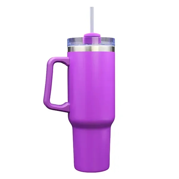 40oz vacuum insulated stainless steel mug with powder finish, sliding lid,... from ASI 67557 LimeLight Ent