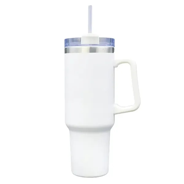 40oz vacuum insulated stainless steel mug with powder finish, sliding lid,... from ASI 67557 LimeLight Ent
