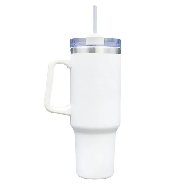 40oz vacuum insulated stainless steel mug with powder finish, sliding lid,... from ASI 67557 LimeLight Ent