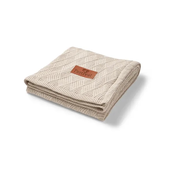 60" x 50" knit blanket with a polyester lambswool sherpa backing... from ASI 79530 Prime Line