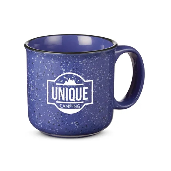 Campfire ceramic stonewear mug that measures 3.6" H x 4" diameter... from ASI 79530 Prime Line