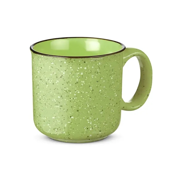 Campfire ceramic stonewear mug that measures 3.6" H x 4" diameter... from ASI 79530 Prime Line
