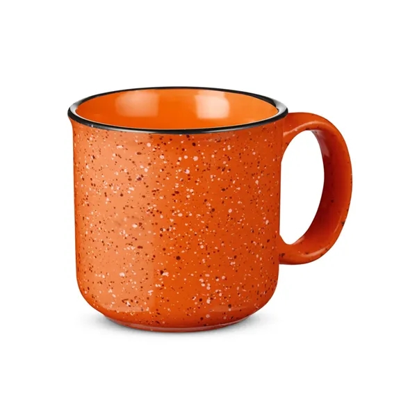 Campfire ceramic stonewear mug that measures 3.6" H x 4" diameter... from ASI 79530 Prime Line