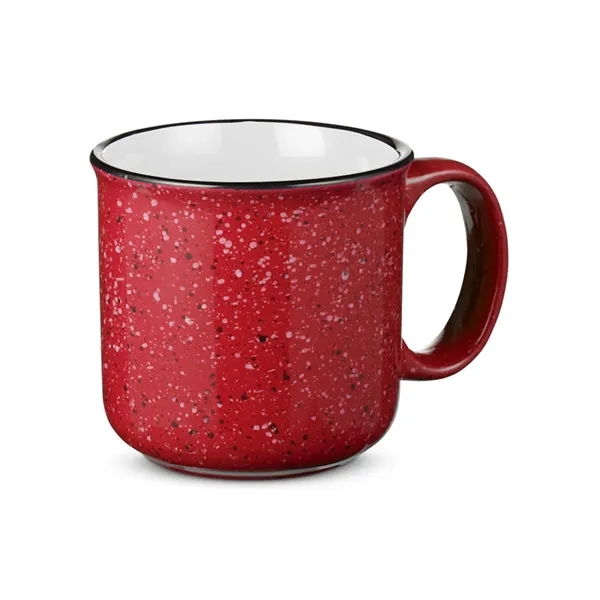 Campfire ceramic stonewear mug that measures 3.6" H x 4" diameter... from ASI 79530 Prime Line