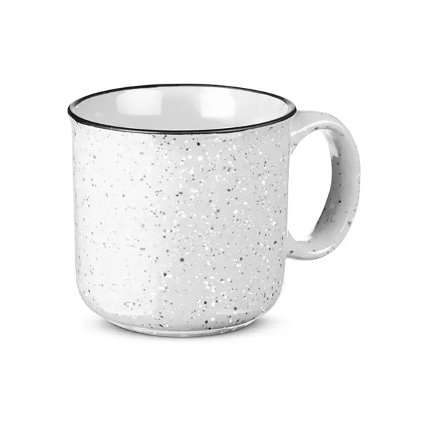 Campfire ceramic stonewear mug that measures 3.6" H x 4" diameter... from ASI 79530 Prime Line