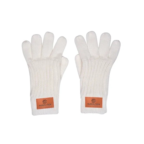 Leeman™ 100% acrylic rib knit gloves with PU leatherette patch.... from ASI 79530 Prime Line