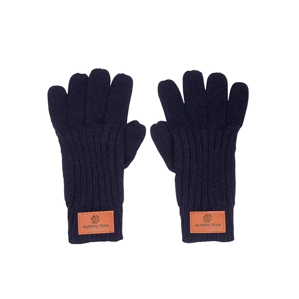 Leeman™ 100% acrylic rib knit gloves with PU leatherette patch.... from ASI 79530 Prime Line
