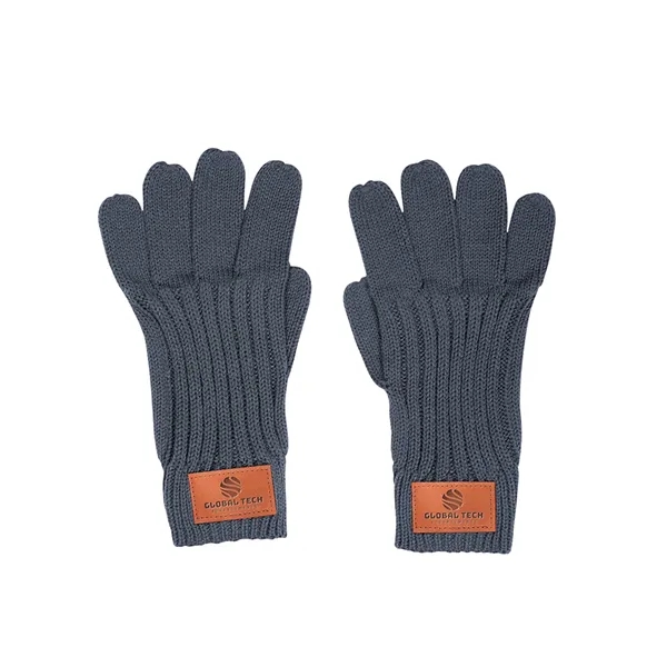 Leeman™ 100% acrylic rib knit gloves with PU leatherette patch.... from ASI 79530 Prime Line