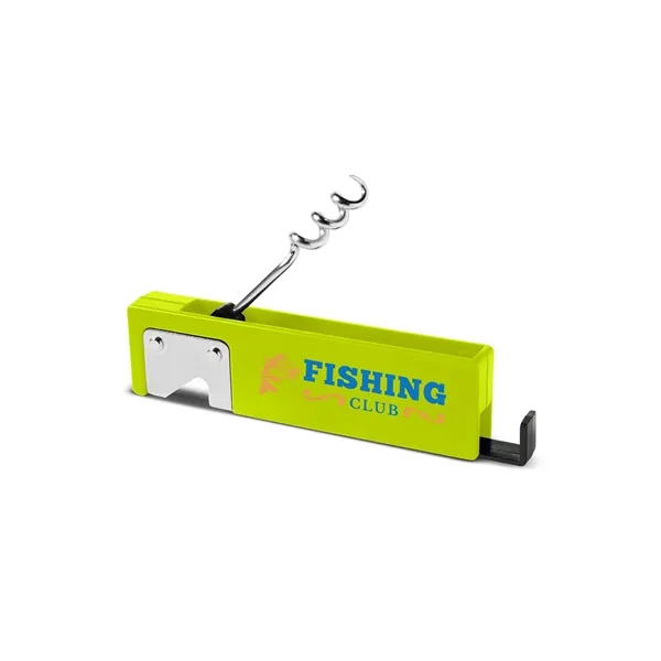Bottle opener with a phone stand and corkscrew.... from ASI 79530 Prime Line