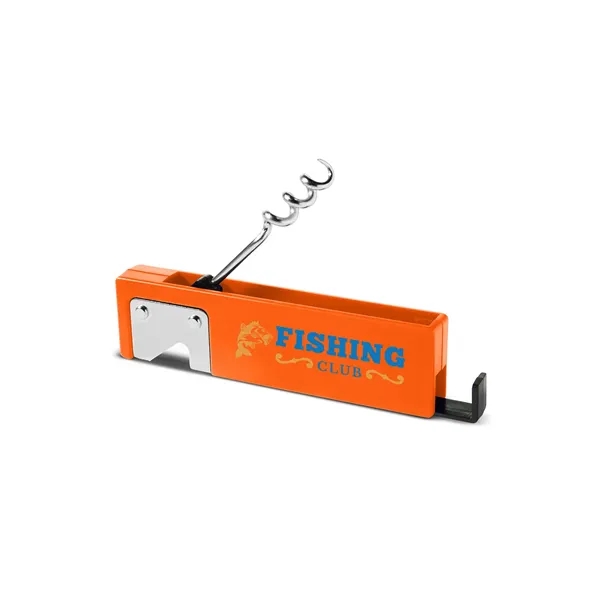 Bottle opener with a phone stand and corkscrew.... from ASI 79530 Prime Line