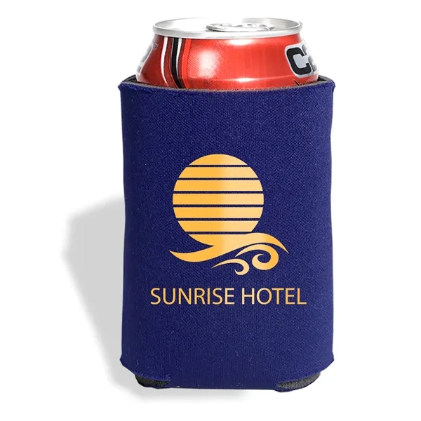 Insulating can cooler sleeve that collapsible; made of polyester foam.... from ASI 79530 Prime Line