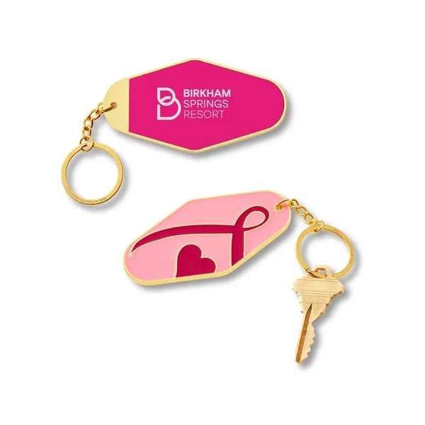 Breast Cancer Awareness Pink Ribbon Metal Keyc...... from ASI 79530 Prime Line
