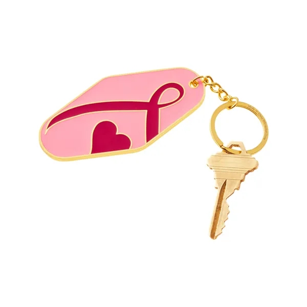 Breast Cancer Awareness Pink Ribbon Metal Keyc...... from ASI 79530 Prime Line