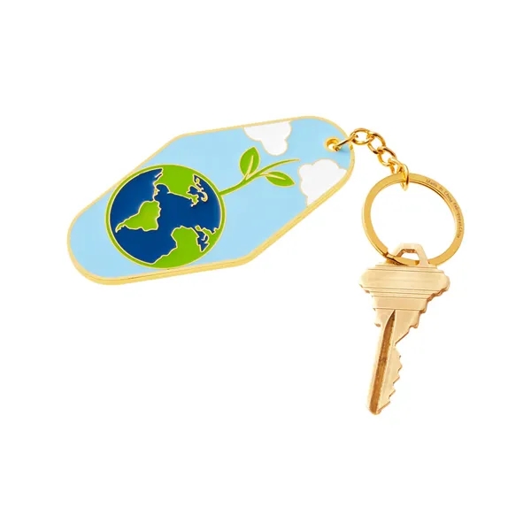 Earth Day Globe Metal Keychain... from ASI 79530 Prime Line
