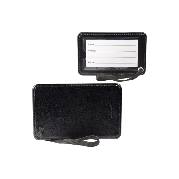 PU luggage tag with clear PVC display window (approx. 3.54" W... from ASI 79530 Prime Line