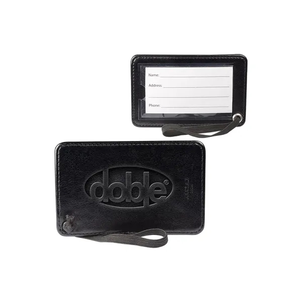 PU luggage tag with clear PVC display window (approx. 3.54" W... from ASI 79530 Prime Line