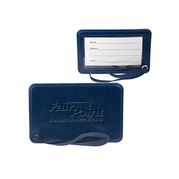 PU luggage tag with clear PVC display window (approx. 3.54" W... from ASI 79530 Prime Line