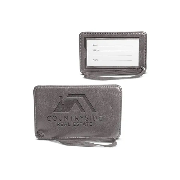 PU luggage tag with clear PVC display window (approx. 3.54" W... from ASI 79530 Prime Line