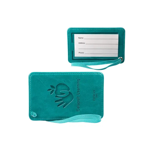 PU luggage tag with clear PVC display window (approx. 3.54" W... from ASI 79530 Prime Line