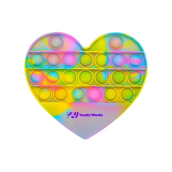 Push Pop Bubble Heart Shape Fidget Sensory Toy... from ASI 79530 Prime Line