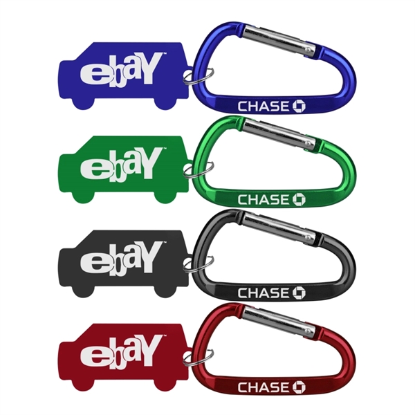 Aluminum Key Holder & Dog Tag with Carabiner... from ASI 74585 Nu Promo International / Nu Promo Line