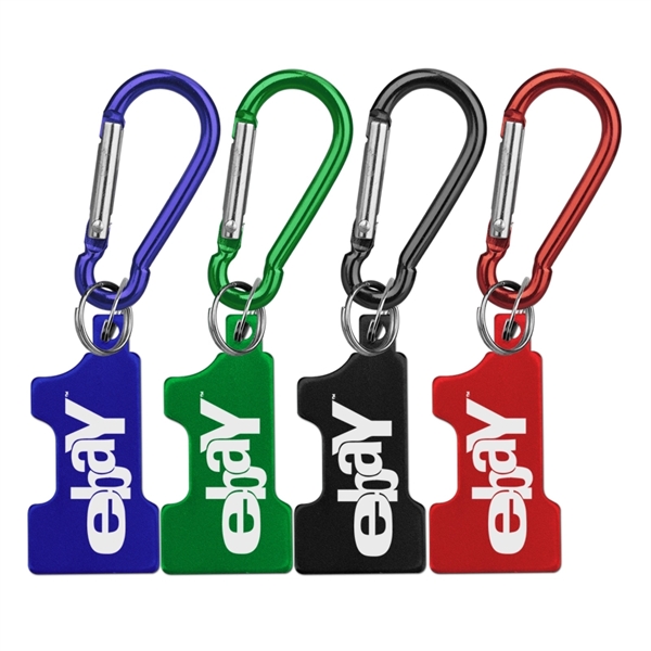 Aluminum Key Holder & Dog Tag with Carabiner... from ASI 74585 Nu Promo International / Nu Promo Line