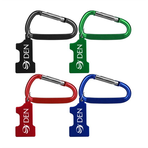 Aluminum Key Holder & Dog Tag with Carabiner... from ASI 74585 Nu Promo International / Nu Promo Line