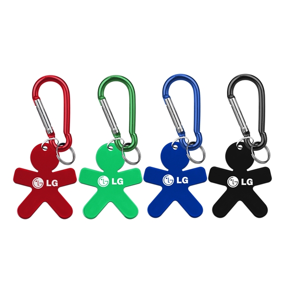 Aluminum Key Holder & Dog Tag with Carabiner... from ASI 74585 Nu Promo International / Nu Promo Line