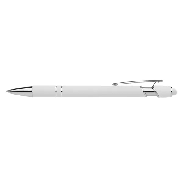 Click action rubber finished aluminum stylus pen with chrome accents.... from ASI 68190 Lungsal / Lungsal